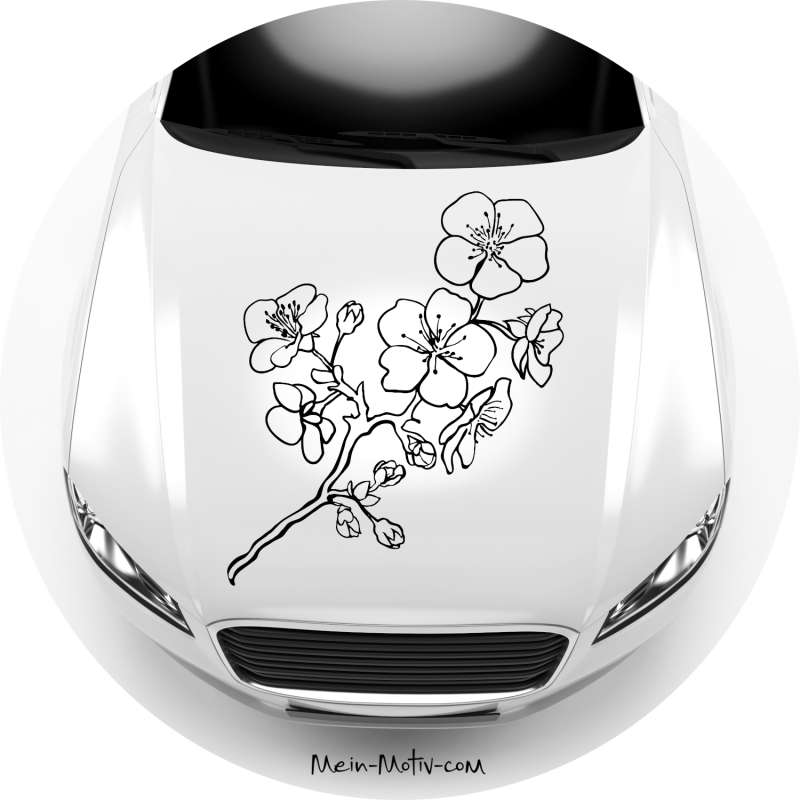 Preview: Autoaufkleber Kirschblütenzweig Preview: Sticker 46194 Kirschblütenzweig